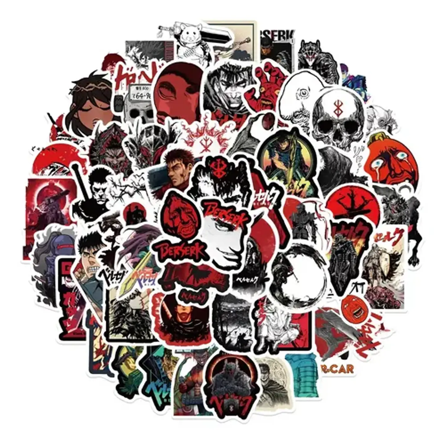 Berserk - Set De 50 Stickers / Calcomanías Autoadhesivas 1