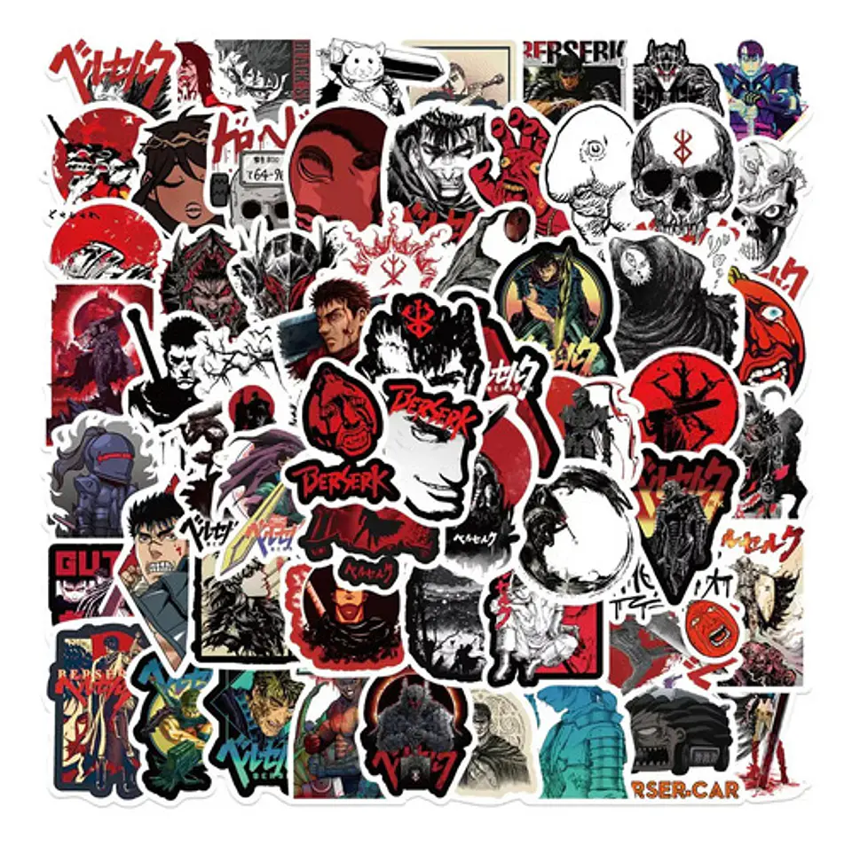 Berserk - Set De 50 Stickers / Calcomanías Autoadhesivas 3