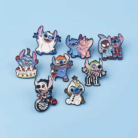 Pines De Stitch / De Pelicula / Pines Metálicos (broches)