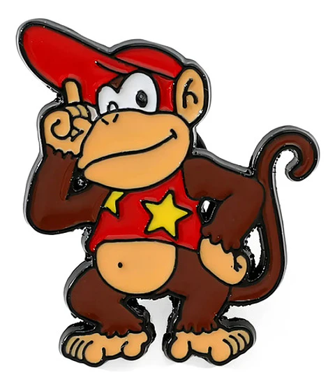 Pins De Diddy Kong / Donkey Kong / Broches Metálicos (pines)