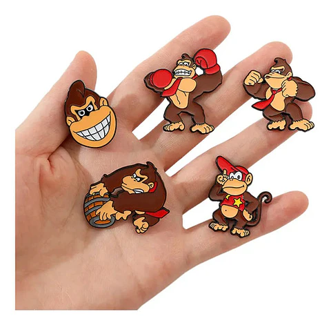 Pins De Diddy Kong / Donkey Kong / Broches Metálicos (pines)