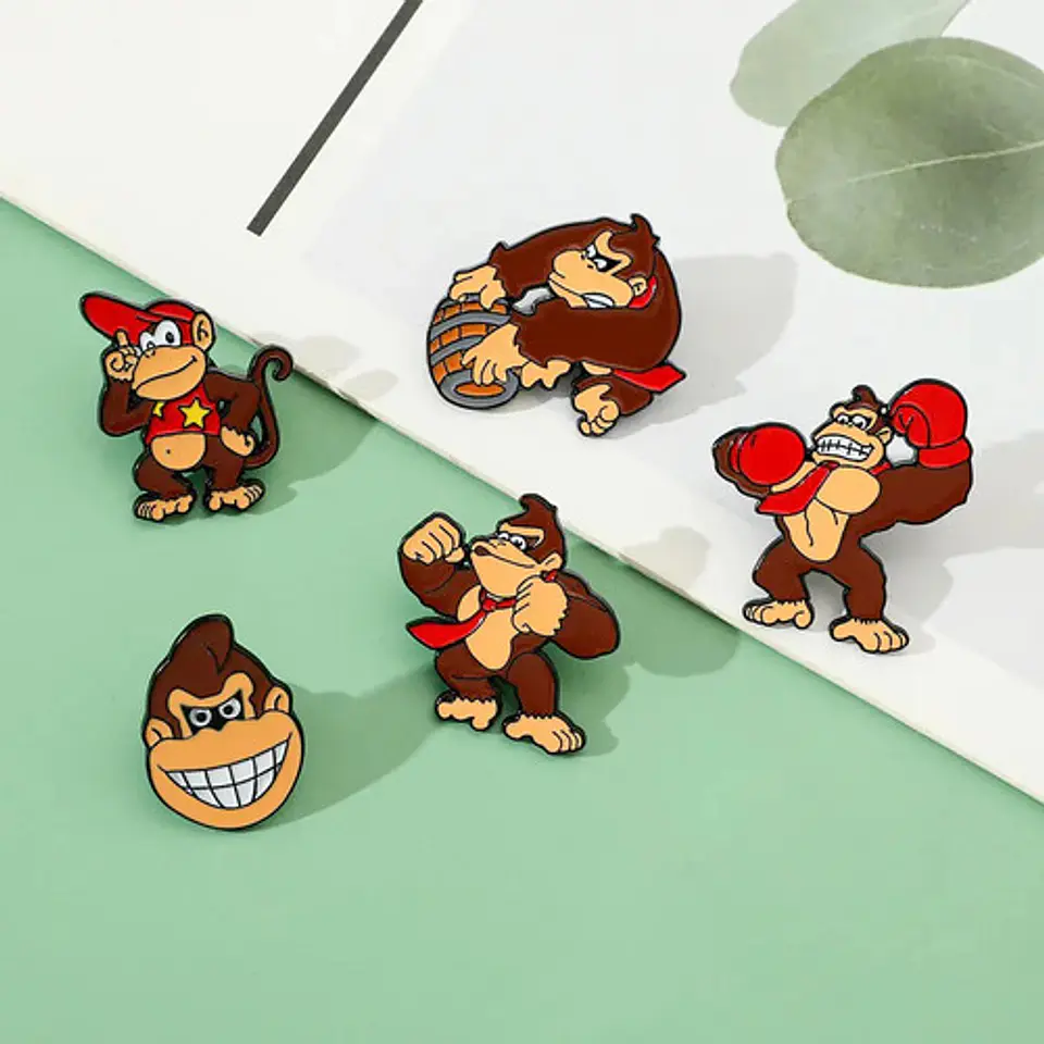 Pins De Diddy Kong / Donkey Kong / Broches Metálicos (pines) 3
