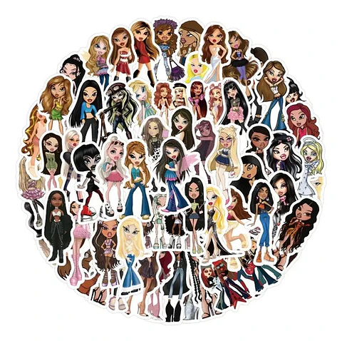 Set 100 Stickers De Bratz - Pegatinas / Calcomaninas