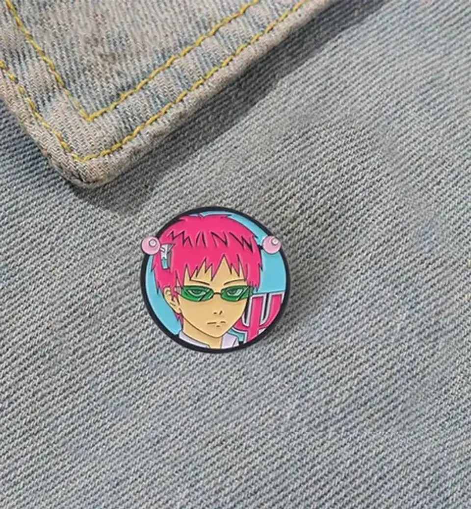 Pins De La Vida Desastrosa De Saiki K / Pines Metálicos 2