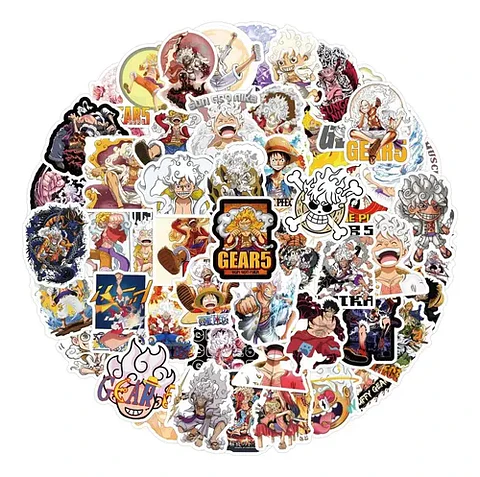Set 100 Stickers De One Piece - Pegatinas / Calcomanías