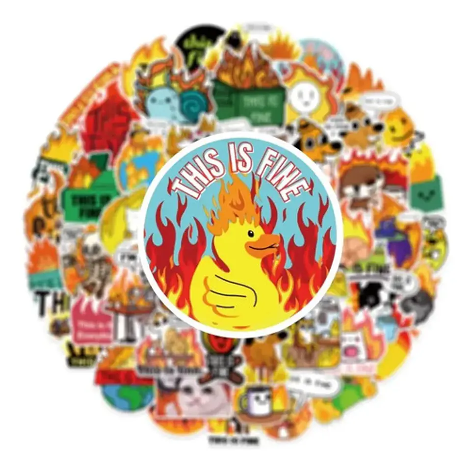 This Is Fine - Set 50 Stickers / Calcomanías Autoadhesivas 5