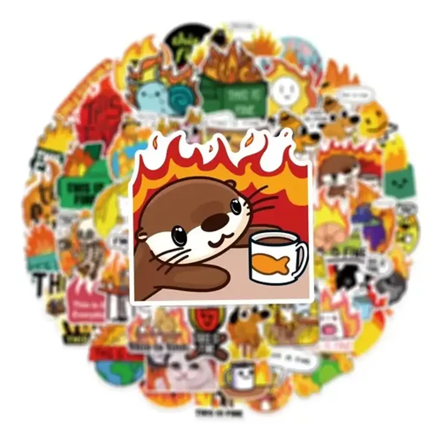 This Is Fine - Set 50 Stickers / Calcomanías Autoadhesivas 7