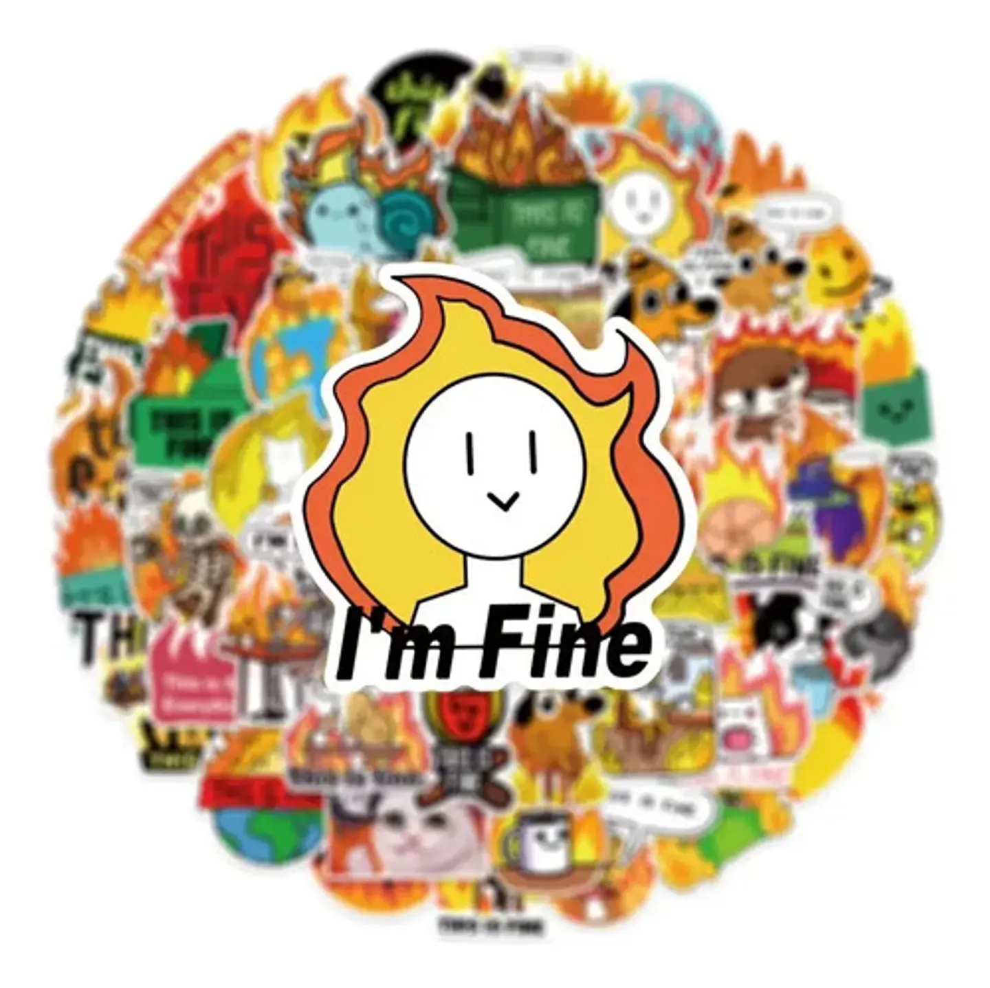 This Is Fine - Set 50 Stickers / Calcomanías Autoadhesivas 9