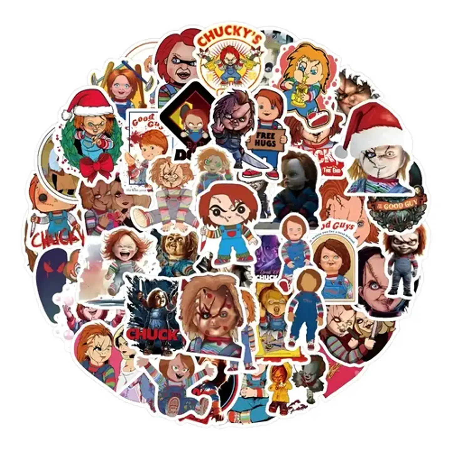 Chucky - Set 50 Stickers / Calcomanías Autoadhesivas 1