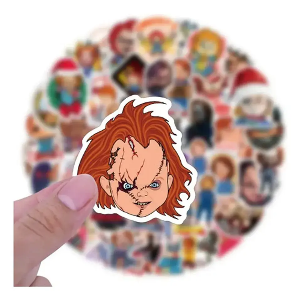 Chucky - Set 50 Stickers / Calcomanías Autoadhesivas 3