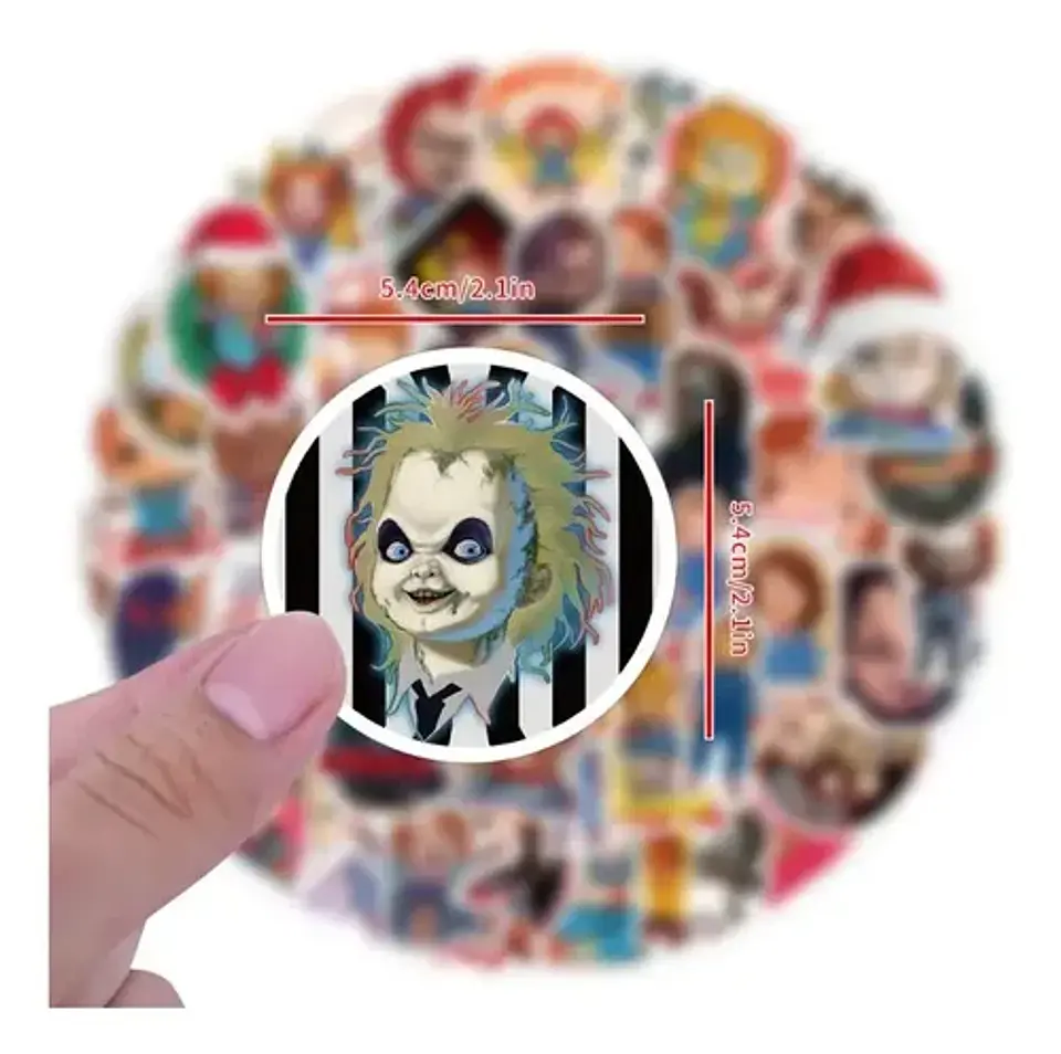 Chucky - Set 50 Stickers / Calcomanías Autoadhesivas 4