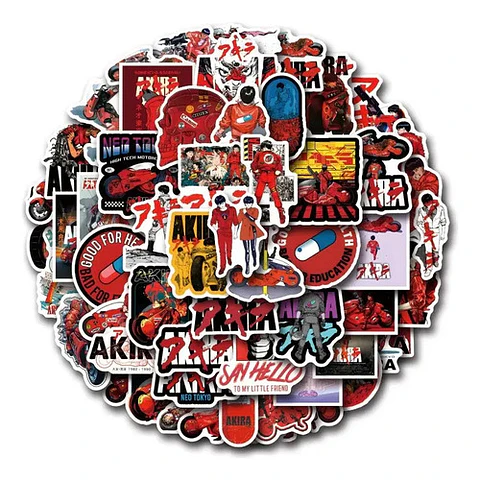 Akira - Set 50 Stickers / Calcomanías Autoadhesivas