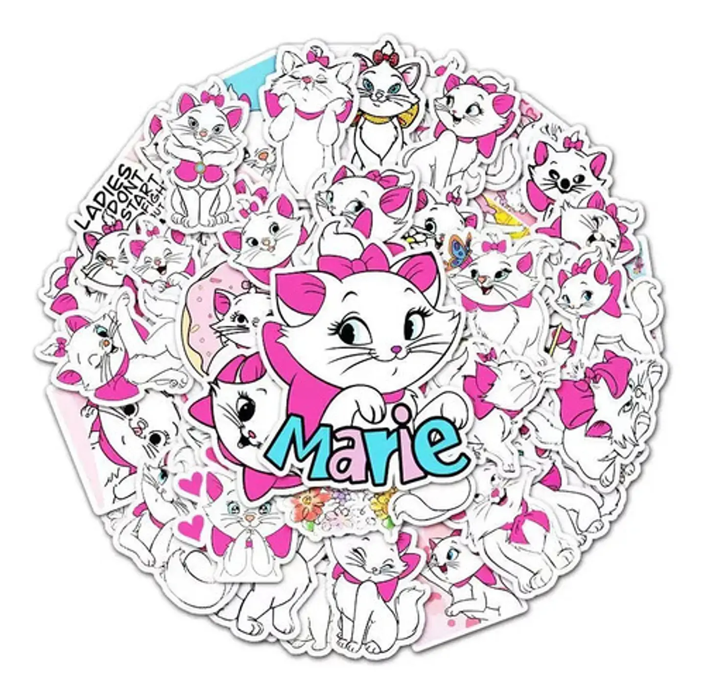 Marie - Set 50 Stickers / Calcomanías / Autoadhesivos 1