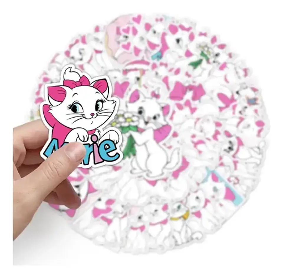 Marie - Set 50 Stickers / Calcomanías / Autoadhesivos 4
