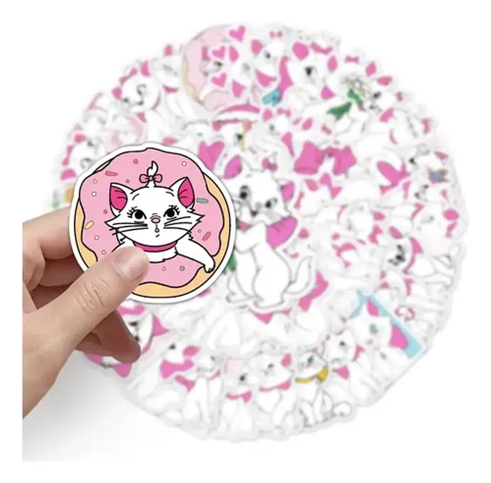Marie - Set 50 Stickers / Calcomanías / Autoadhesivos 5