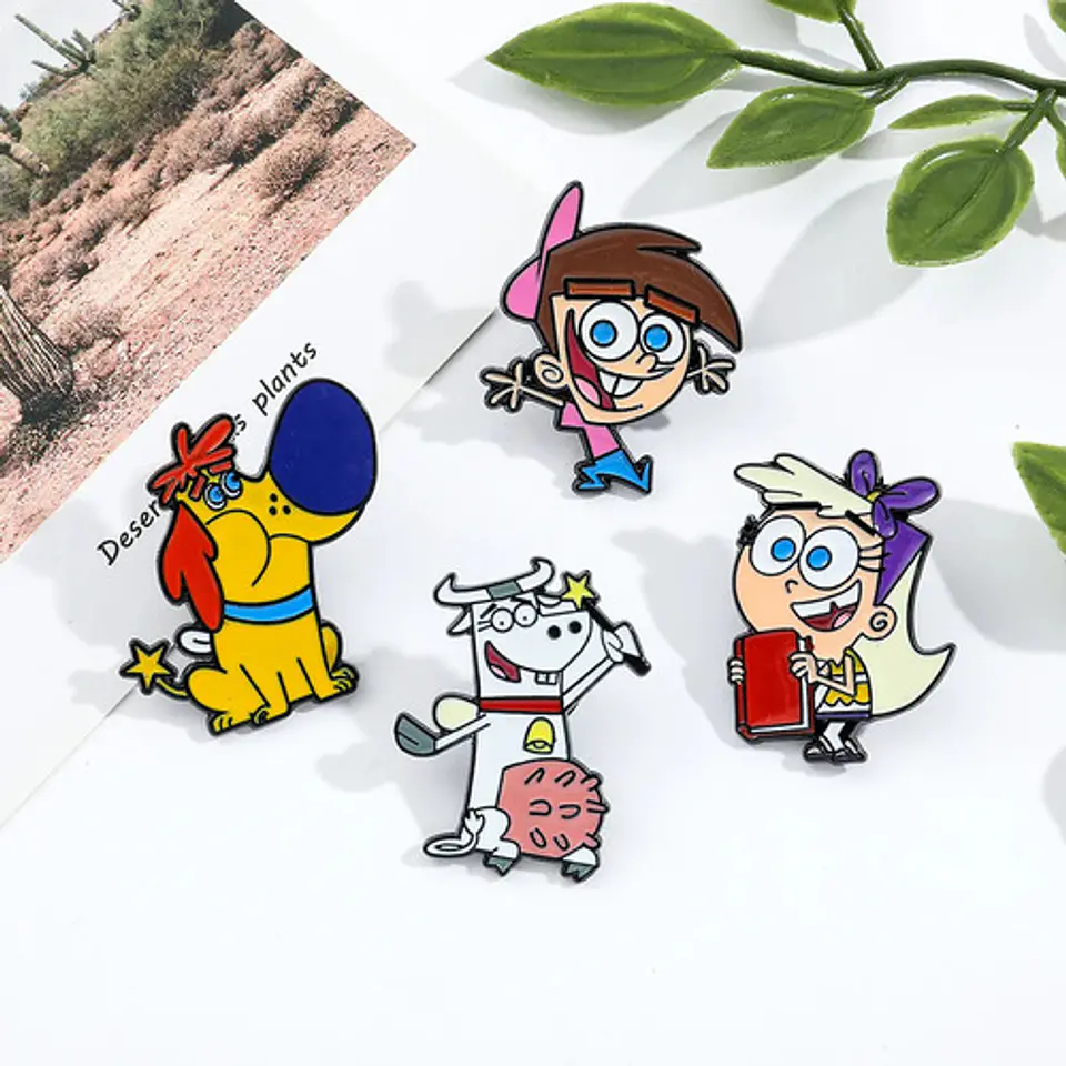 Pins Padrinos Mágicos / Padrinos Mágicos / Broches Metálicos 10