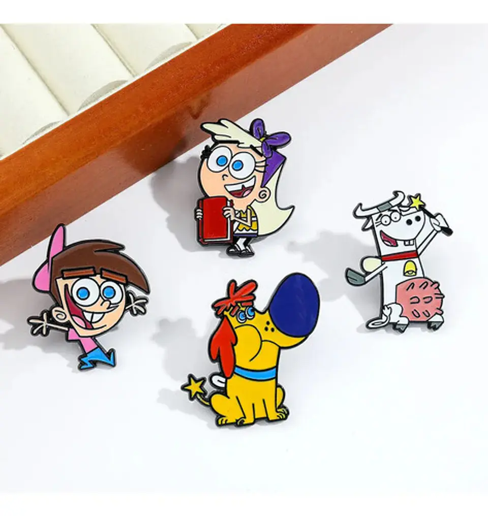 Pins Padrinos Mágicos / Padrinos Mágicos / Broches Metálicos 11