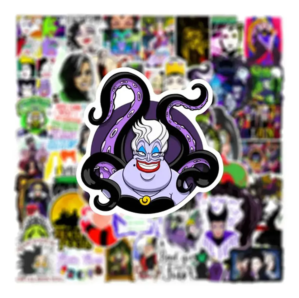 Villanos Disney - Set 50 Stickers / Calcomanía Autoadhesiva 4