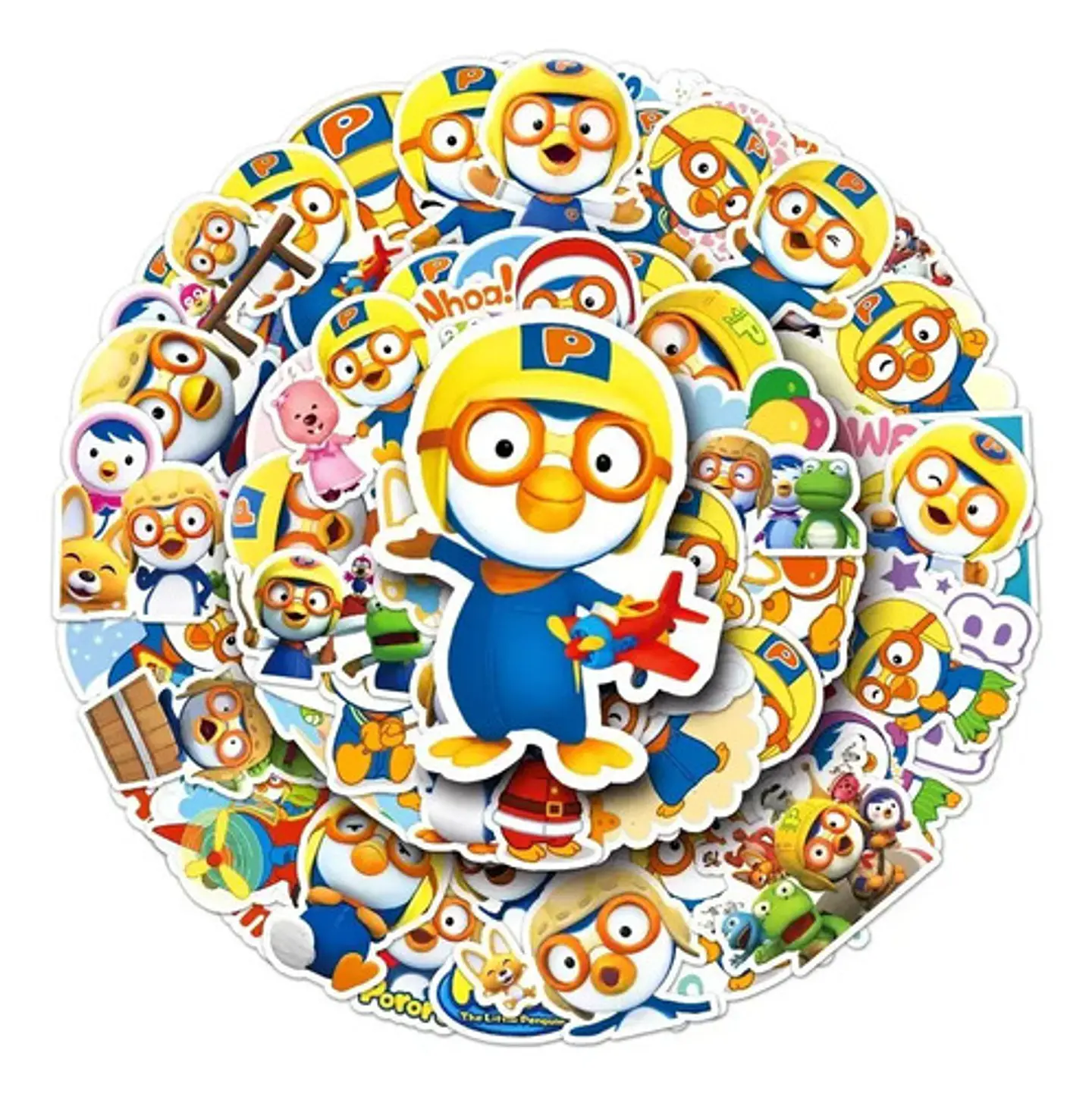 Pororo El Pequeño Pingüino - Set 50 Stickers / Calcomanías 1