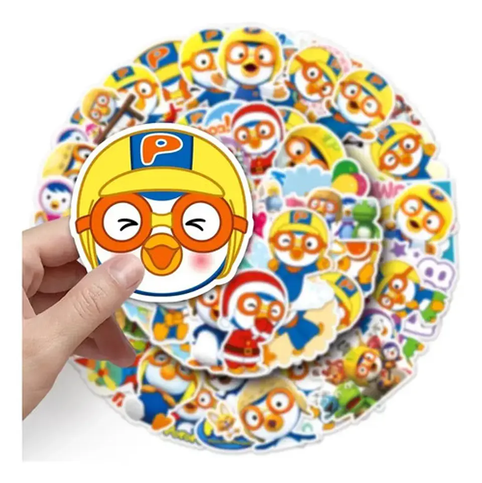 Pororo El Pequeño Pingüino - Set 50 Stickers / Calcomanías 2