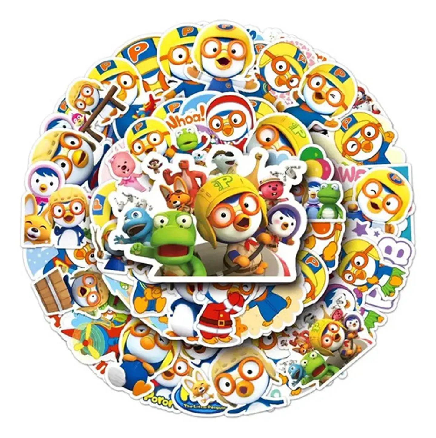 Pororo El Pequeño Pingüino - Set 50 Stickers / Calcomanías 3