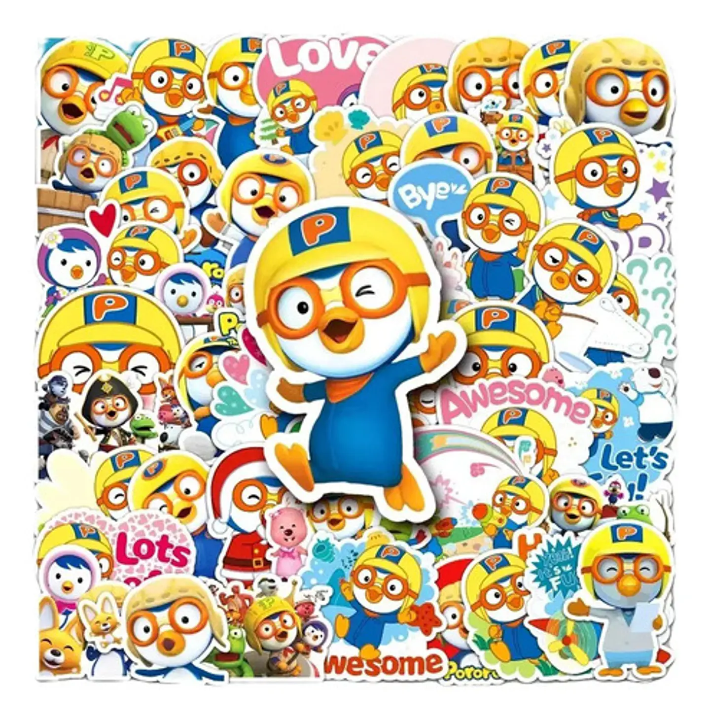 Pororo El Pequeño Pingüino - Set 50 Stickers / Calcomanías 6