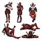 Set 6 Figuritas Deadpool / Figuras De Accion / Marvel X6 - Miniatura 1
