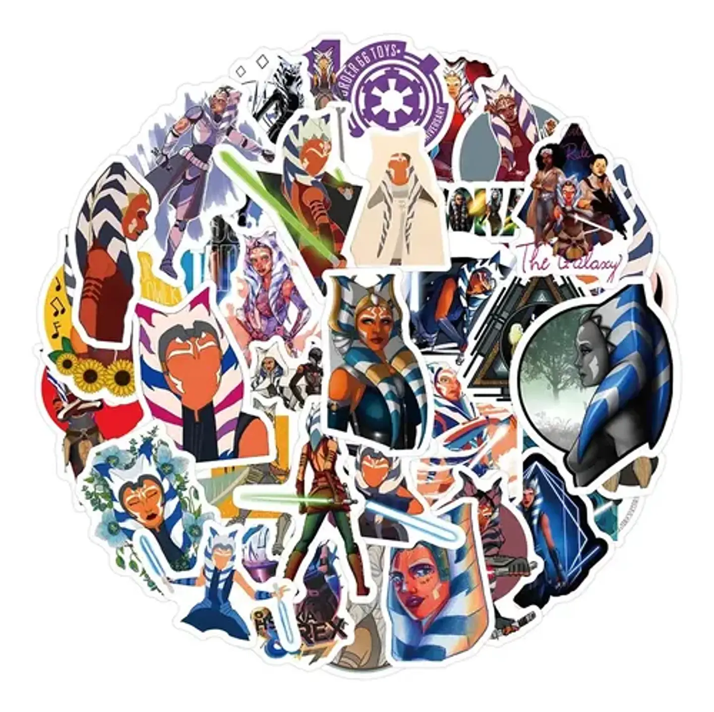 Ahsoka - Set 50 Stickers / Calcomanías Adhesivas 1