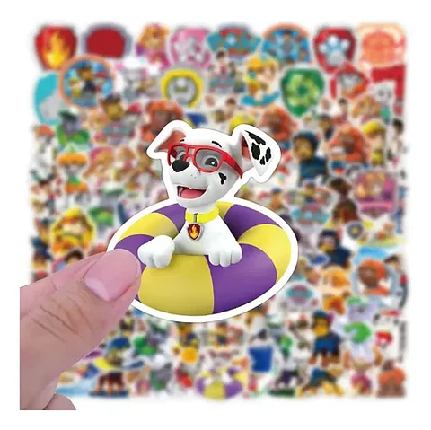 Set 100 Stickers De Patrulla Canina - Pegatinas/calcomanias