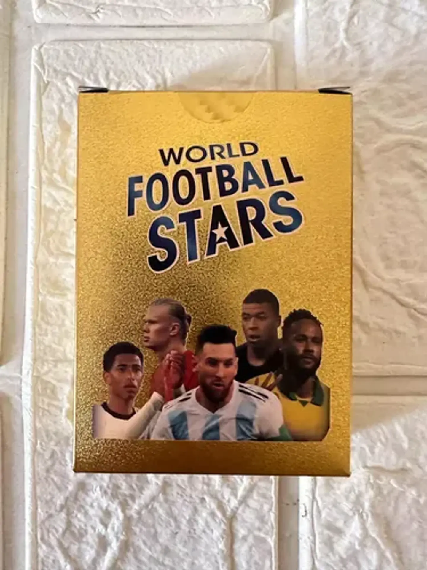 55 Cartas  De Futbol De Super Estrellas Diseño Dorados 8