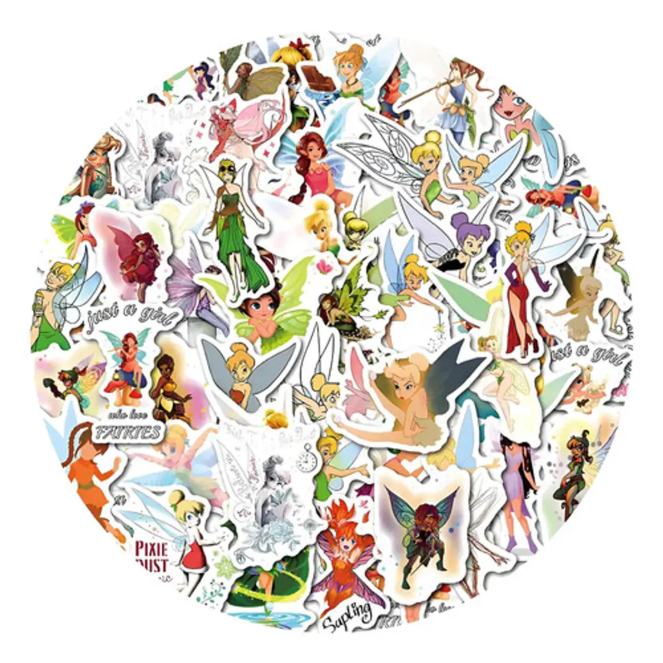 Tinker Bell - Set 50 Stickers / Calcomanías Autoadhesivas 1