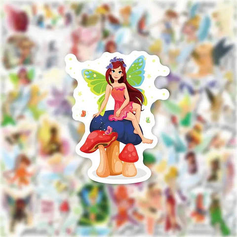 Tinker Bell - Set 50 Stickers / Calcomanías Autoadhesivas