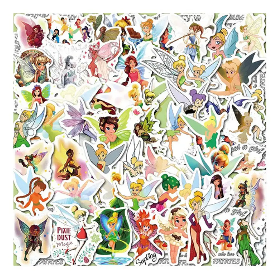 Tinker Bell - Set 50 Stickers / Calcomanías Autoadhesivas 4