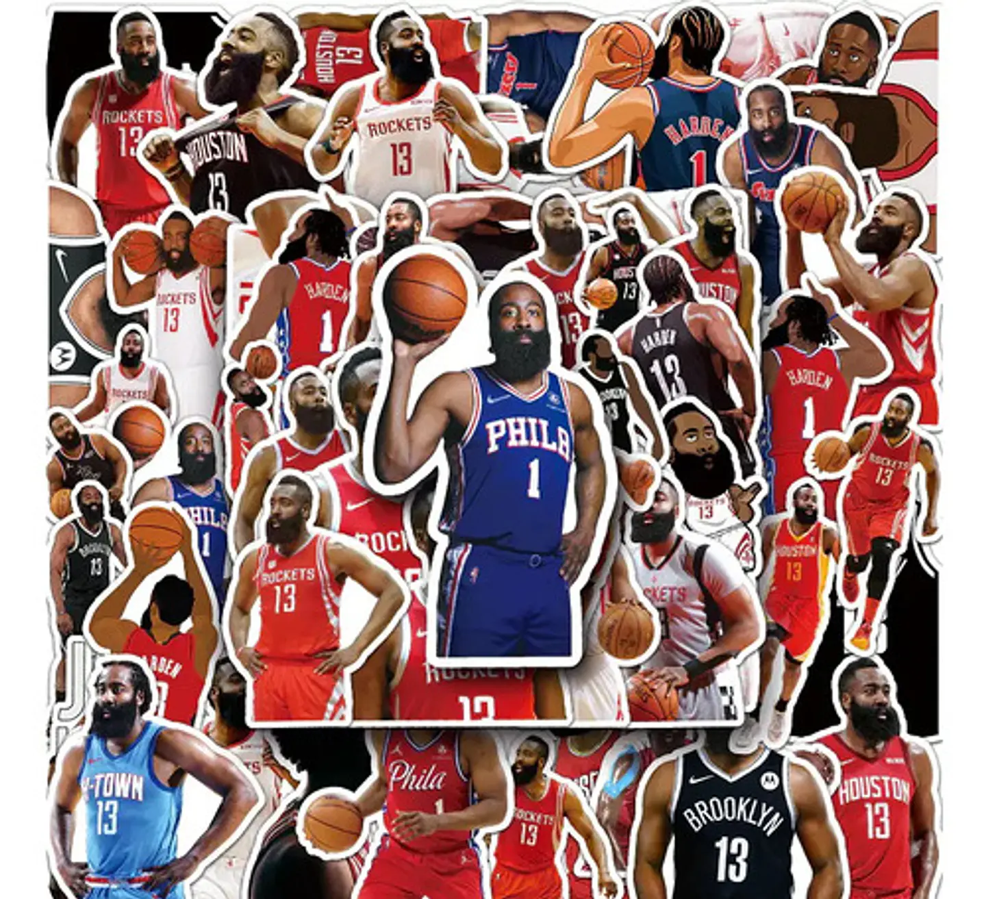 James Harden - Set 50 Stickers / Calcomanías Autoadhesivas 4