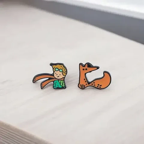 Aros Aretes Pendientes Del Principito / Acero Quirúrgico