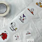 Snoopy - Set De 500 Stickers / Rollo De Pegatinas - Miniatura 9