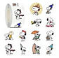 Snoopy - Set De 500 Stickers / Rollo De Pegatinas - Miniatura 14
