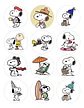 Snoopy - Set De 500 Stickers / Rollo De Pegatinas - Miniatura 16