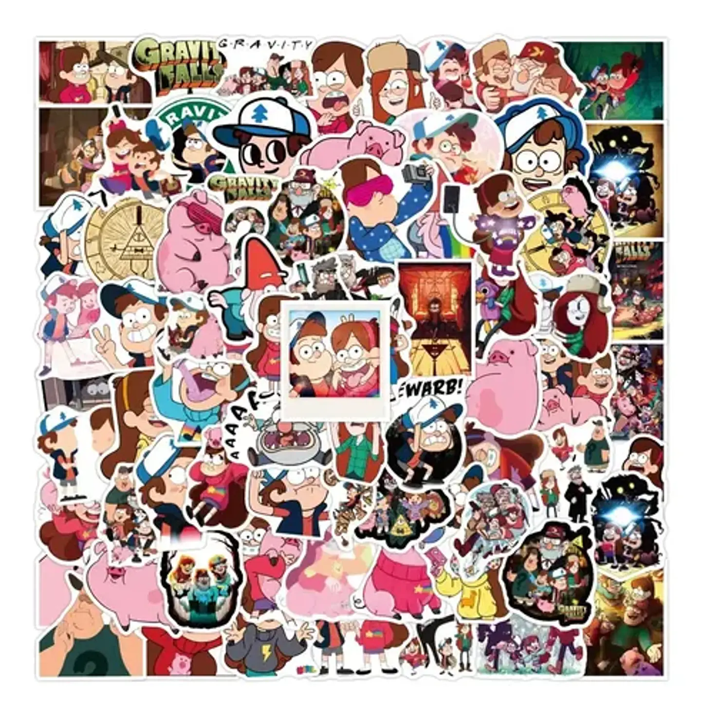 Set 100 Stickers De Gravity Falls - Pegatinas / Calcomanías 2