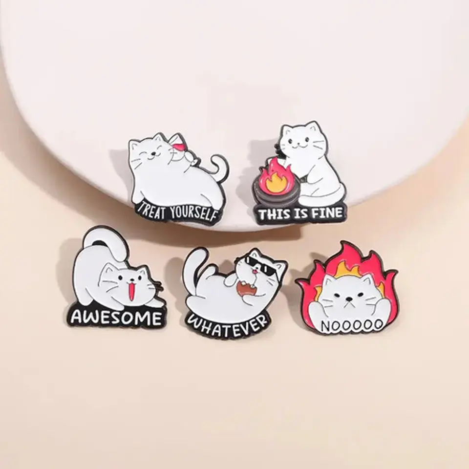 Pins De Gatitos Kawaii / Gatos / Broches Metalicos (pines) 4