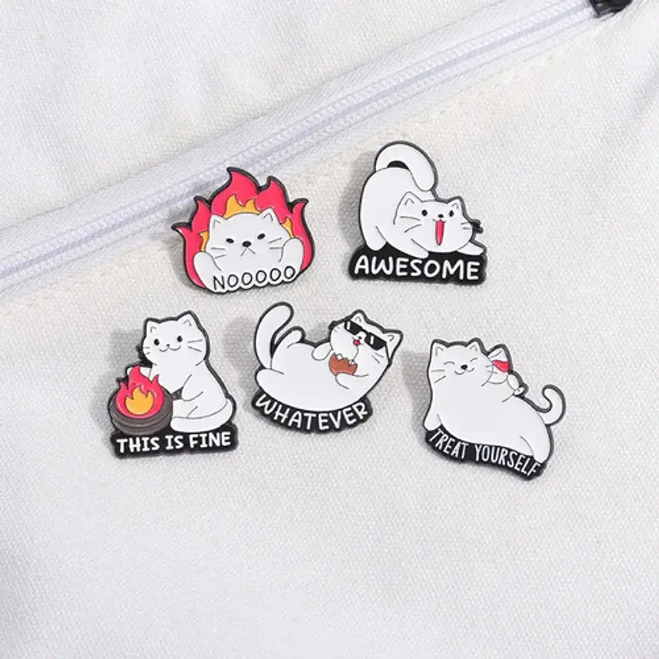 Pins De Gatitos Kawaii / Gatos / Broches Metalicos (pines) 5
