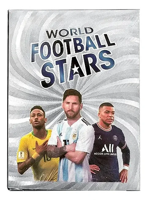 55 Cartas De Futbol De Super Estrellas Diseño Plateado