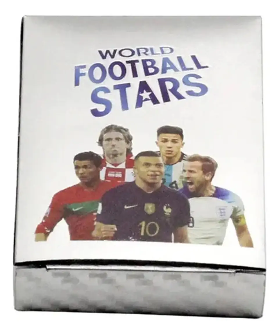 55 Cartas De Futbol De Super Estrellas Diseño Plateado 3