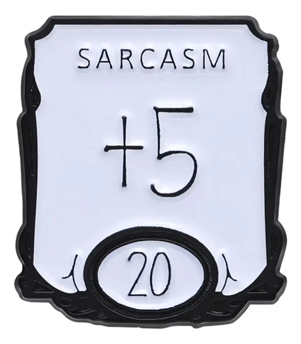 Pins De Sarcasmo / I Love Sarcasmo / Broches Metálicos 1