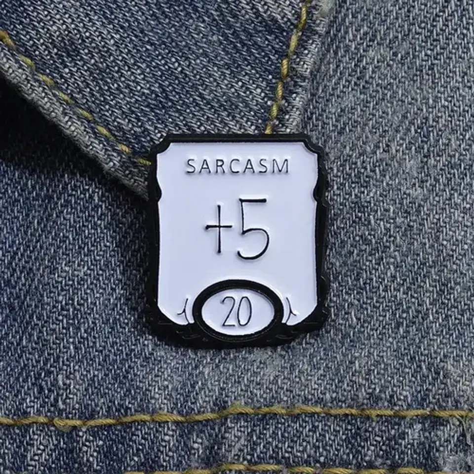 Pins De Sarcasmo / I Love Sarcasmo / Broches Metálicos 3