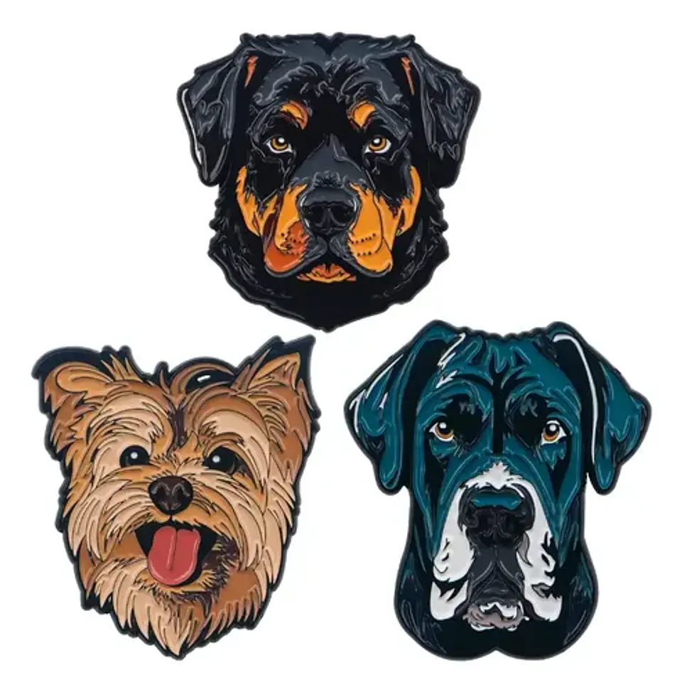 Pins De Perros Kawaii / I Love Perritos / Broches Metalicos 17