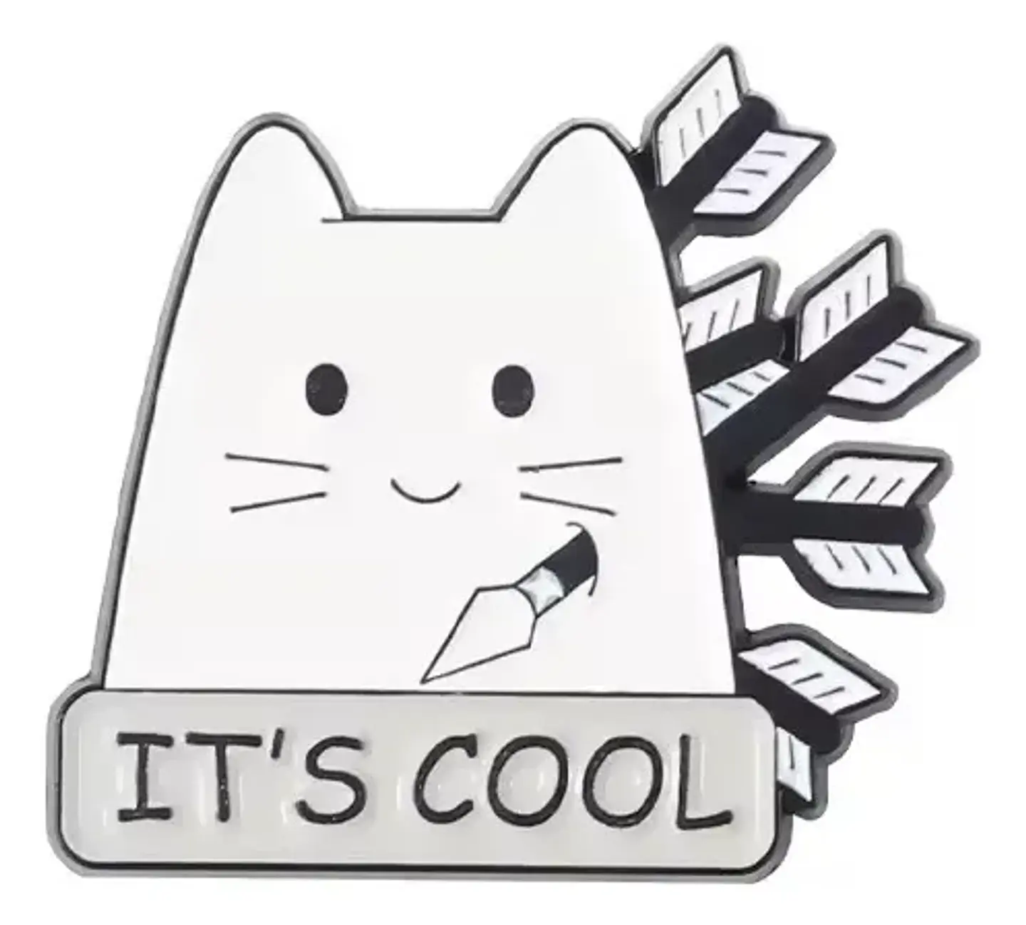 Pins De Gato Comiendo / I Love Cats / Broches Metálicos 13