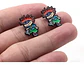 Aros Aretes Pendientes Carlitos Baldosa / Acero Quirúrgico - Miniatura 2