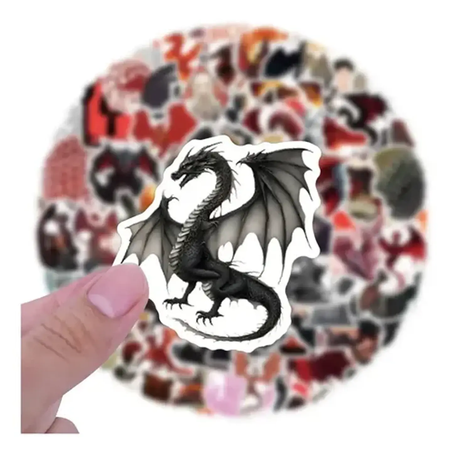 Set 100 Stickers De La Casa Del Dragon - Pegatinas 4