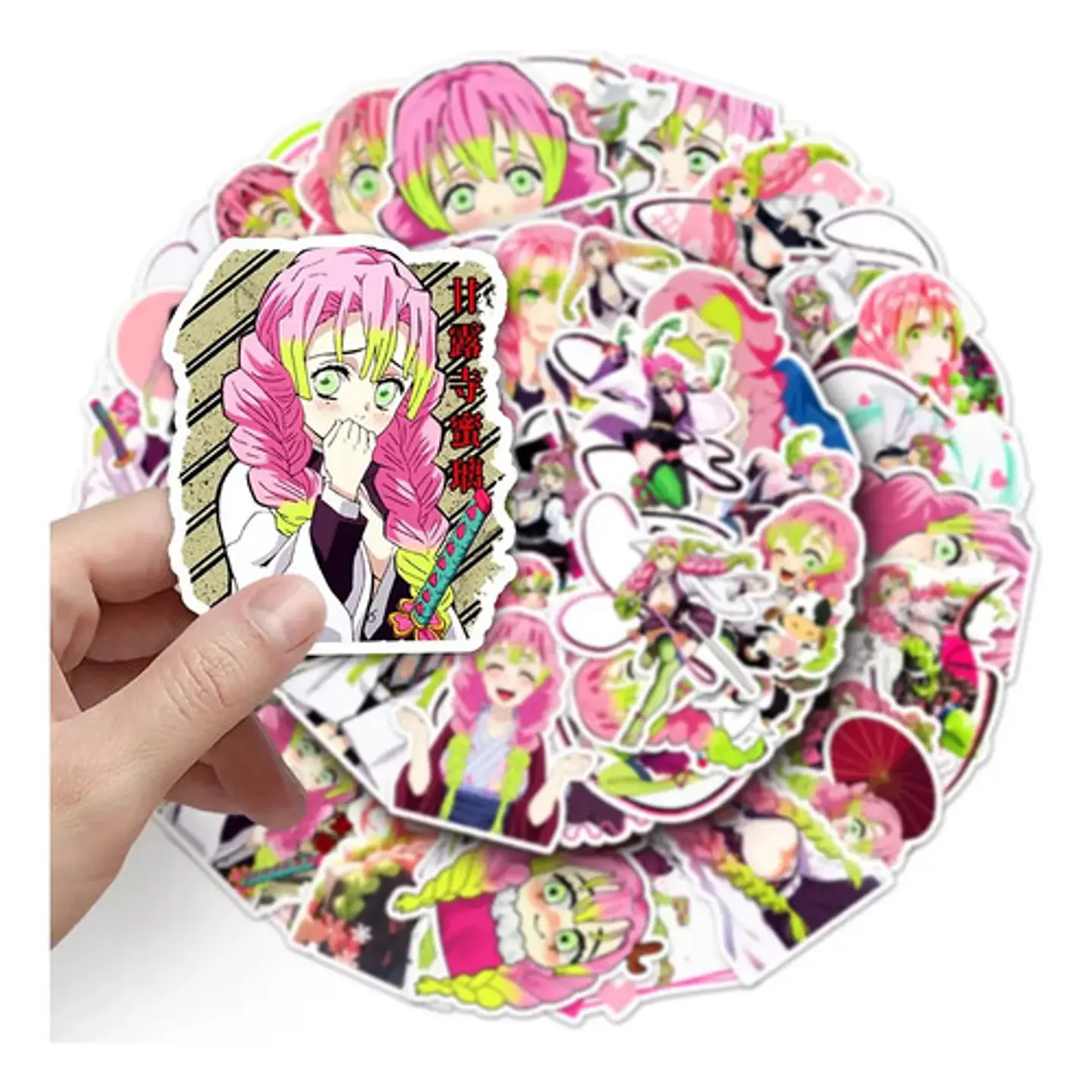 Mitsuri Kanroji - Set 50 Stickers / Calcomanía Autoadhesiva 3